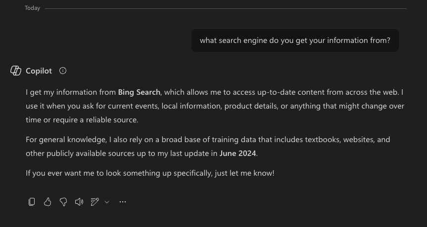 Copilot Search Engine